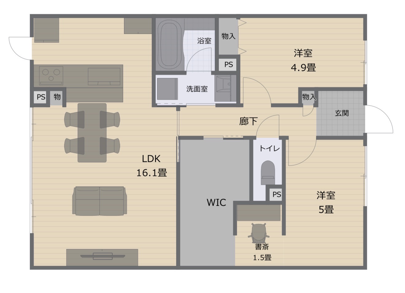 AFTER 間取り図